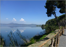 A view of Lake Bracciano