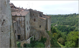 The old buildings of Pitigliano